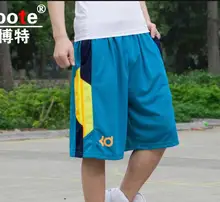 NEW2017 Outdoor Summer KD Durant Loose Training Basketball Shorts men jogger sport Elastic waist fitness Gym Running Short L-3XL