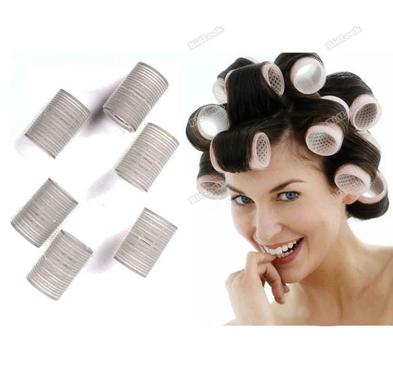 bestMart 10Pcs Foam Sponge Velcro Cling Rollers Curlers Hair Style
