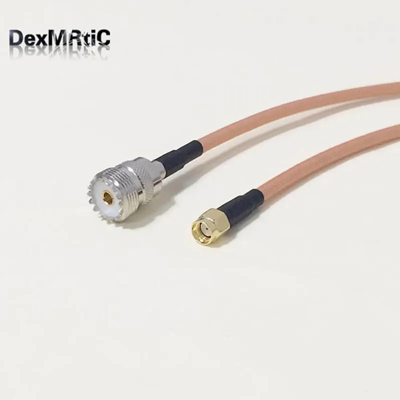 Wi-Fi антенный кабель UHF женский SO239 переключатель Мужская вилка RP-SMA RG142 50 см 20