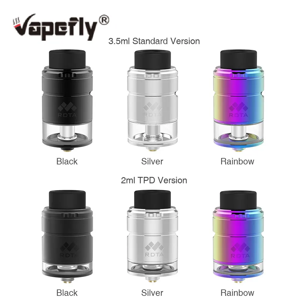 Оригинальный Vapefly сетки плюс RDTA 2 мл/3,5 мл с Postless двойной зажим палуба легко сбоку заполнения Дизайн VS Vapefly галактик MTL танк