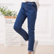 Джинсы для девочек, синие однотонные джинсовые штаны по щиколотку, штаны для девочек 3, 4, 6, 8, 10, 12 лет, модная одежда для девочек, RKP175029