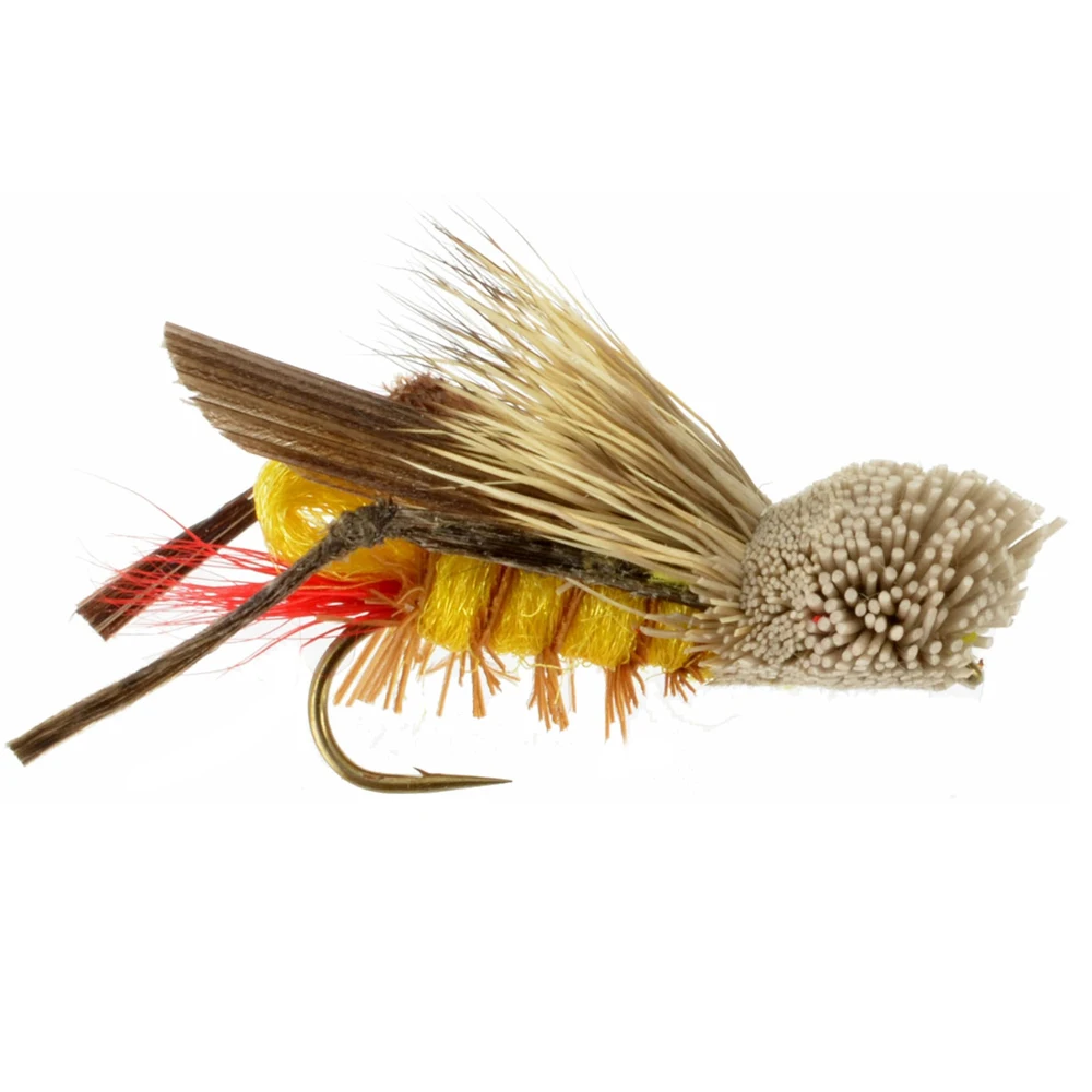 6pcs Aventik Dave's Hopper Flies Dry Trout Nymph Fly Fishing Flies New