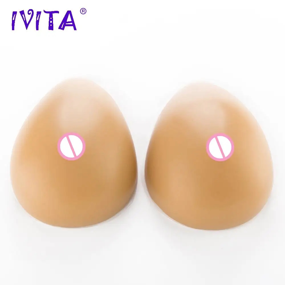 

IVITA 800g Fake Boobs Silicone Breast Forms For Crossdresser Mastectomy Prosthesis Drag Queen Health Breasts Cosplay