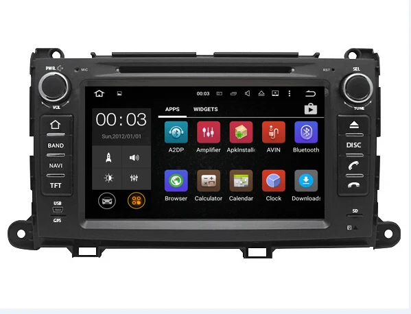 Top Android 8.0 7.1 Radio Stereo GPS For for Toyota Sienna 2010 2011 2012 2013 2014  Car DVD Player  navigation Multimedia Auto IPS 5