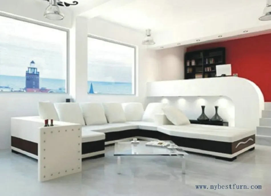 Free Shipping U Shaped 2 Color Leather Sofa High Quality Living Aeproduct Getsubject