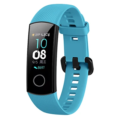 Силиконовый ремешок для huawei Honor Band 4, умный спортивный браслет, ремешок для huawei Honor Band 5 Band 4, стандартная версия пленки - Цвет: Light Blue