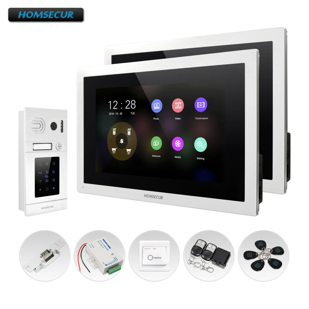 HOMSECUR 4 Wire AHD Video Door Entry Phone Call System with Password/Card Camera BC071HD-S+BM114HD-S HOMSECUR 4 Wire AHD Video Door Entry Phone Call System with Password/Card Camera BC071HD-S+BM114HD-S