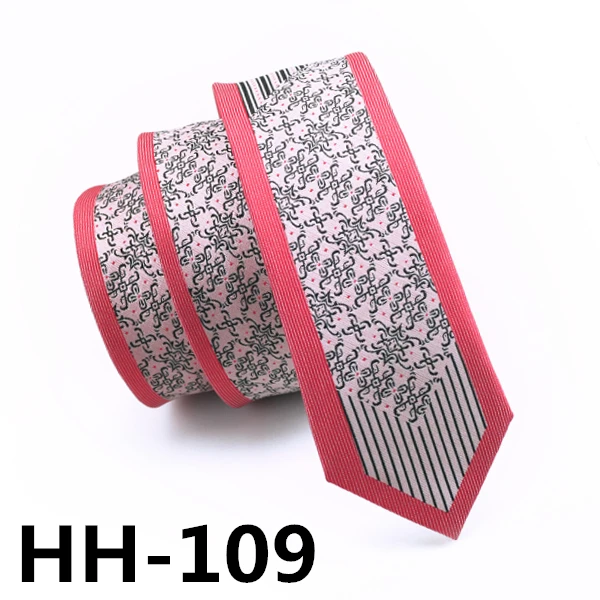 HH109 Hi-Tie распродажа мужской тонкий галстук 6 см шелковые Узкие галстуки для мужчин школьные повседневные синие зеленые Узкие галстуки цена - Цвет: HH109