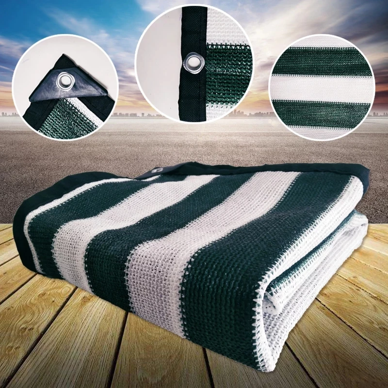 Outdoor Sun Shelter 6-pin Thickened Covered Edge With Hang Hole Balcony Household Heat Insulation Car Cover Sun Protection Net 