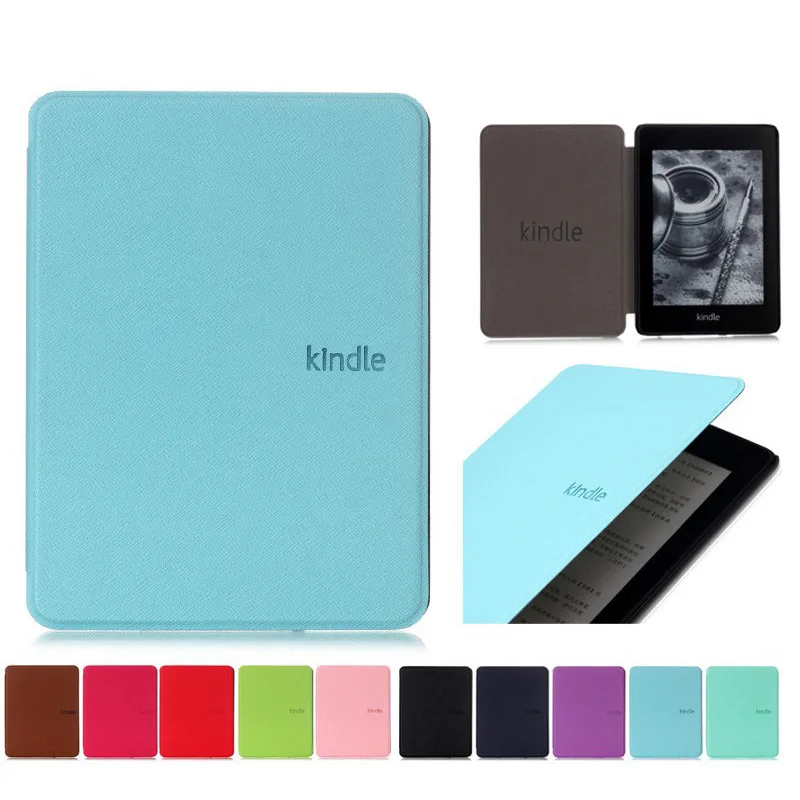 

Smart PU Leather Case For Amazon New Kindle Paperwhite 2018 Released Cover For Kindle Paperwhite 4 10th Generation Case+film+pen
