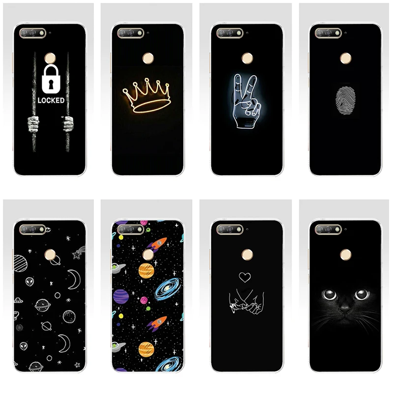 

For Phone Case Huawei Honor 7A pro 5.7 Soft Protective Silicone Case For Fundas Huawei Honor 7A TPU Case Cover Coque Bumper