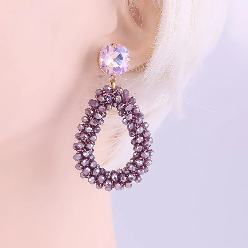 Earrings Purple