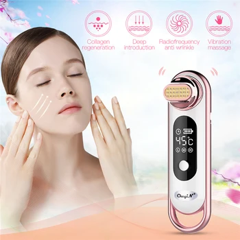 

Dropshipping Ultrasonic Beauty Device RF Radio Frequency Remove Wrinkles Dark Circle Face Lifting Tightening Skin Care Massager