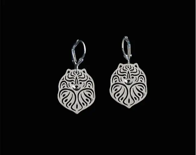 

Wholesale Unique Handmade Hiphop Style Pomeranian Earrings Girl Gifts Jewelry Drop Earrings--12pairs/Lot