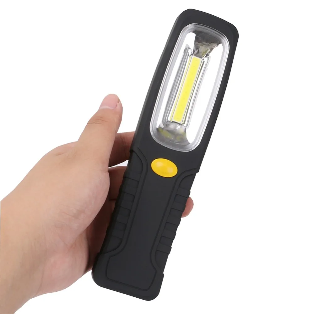 Super Bright cob LED Flashlight Work Stand Light Torch With and