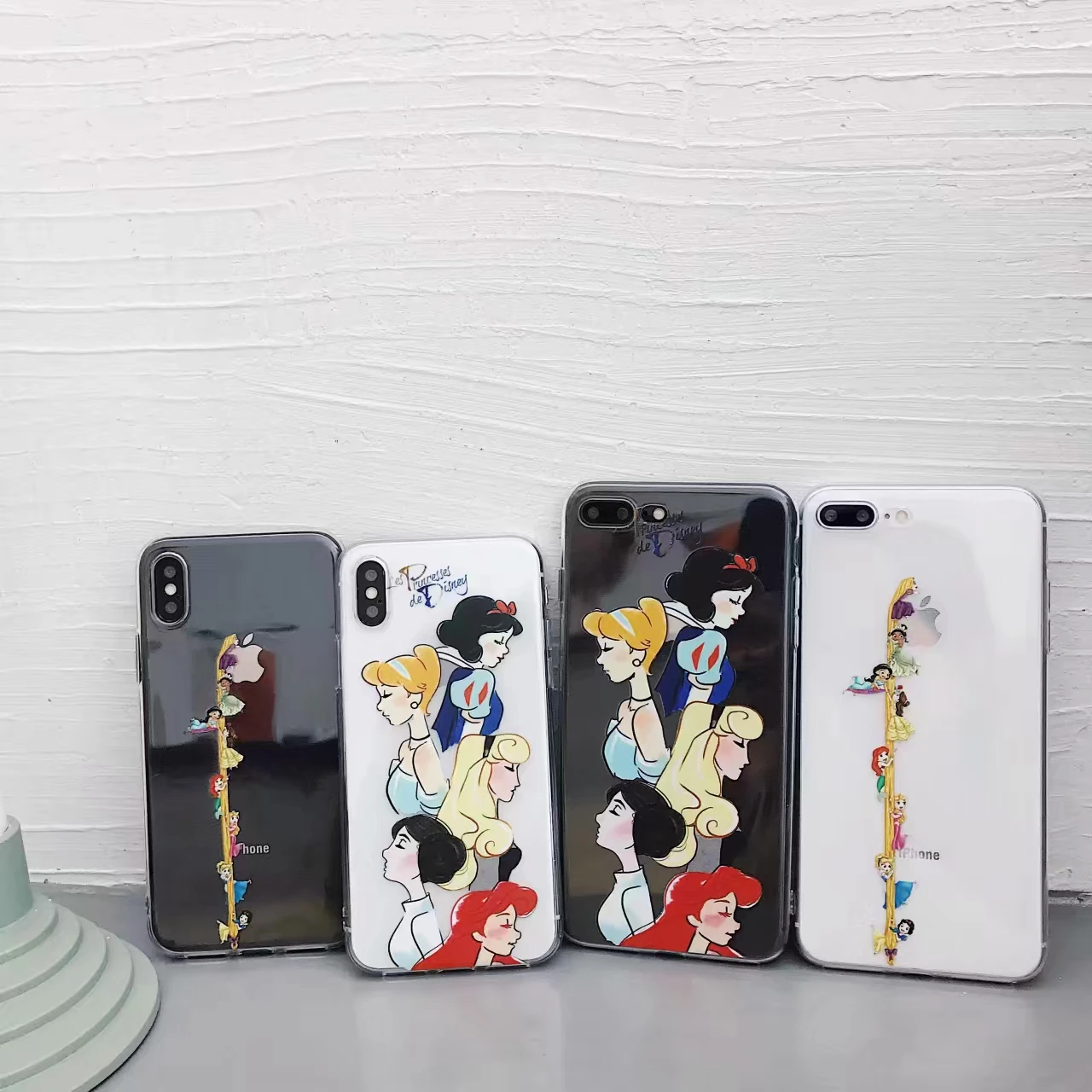 

Cute cartoon Disneys princess phone case For iphone Xs MAX XR X 6 6s 7 8 plus Fun Snow White friends soft TPU back cover Fundas