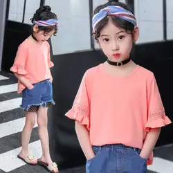 2018 летний корейский костюм для девочек джинсовое Сетчатое набор прилив мальчик внешней газа костюм поколения