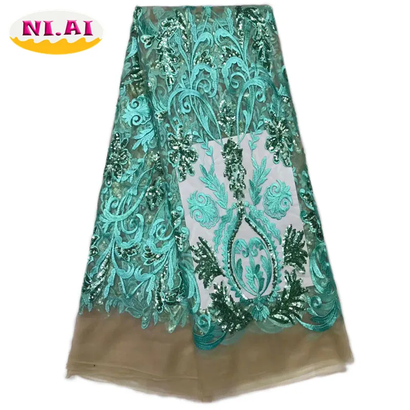 Buy Alibaba Retail Store Sequin Fabric Nigerian Lace