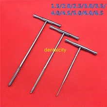 1 шт. нержавеющая сталь Т Ручка кости краны Ортопедия ветеринарный инструмент