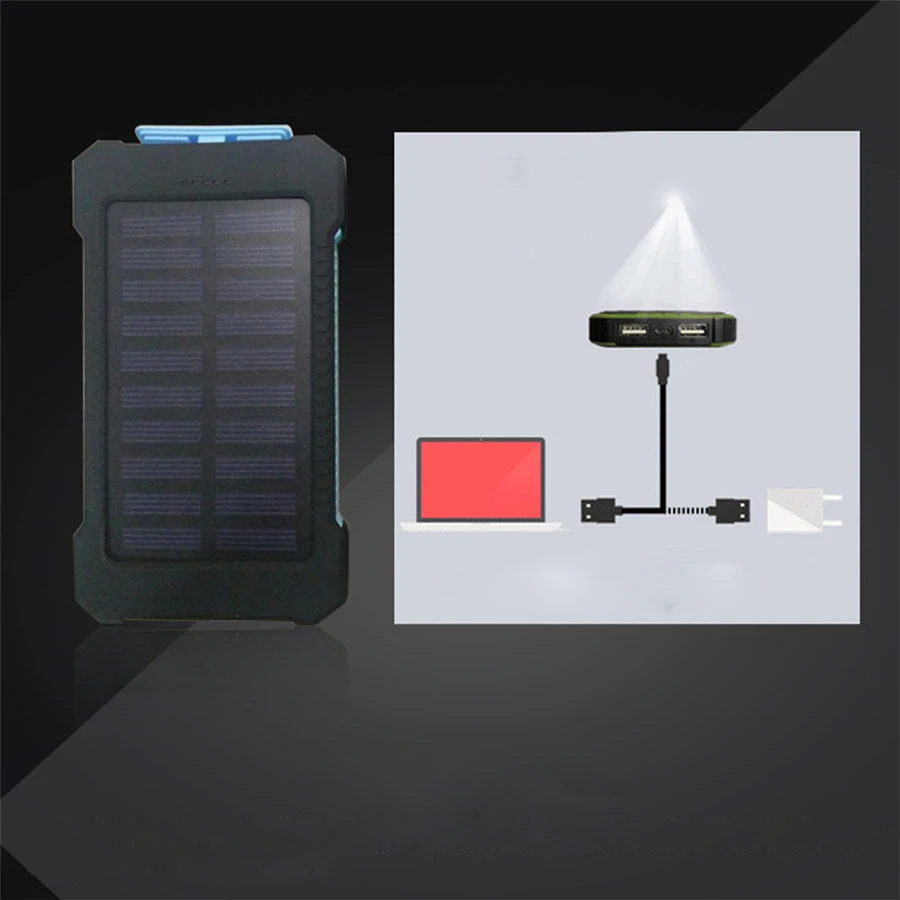 Внешний аккумулятор со светодиодной подсветкой 10000 мАч 2 USB порта|battery charger|batteries