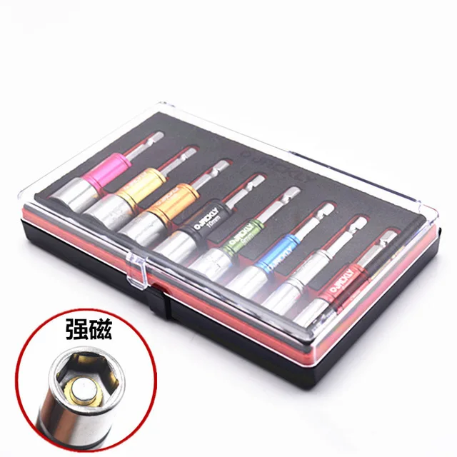 

8size Socket Magnetic Nut Driver Set Adapter Drill Bit Hex Shank