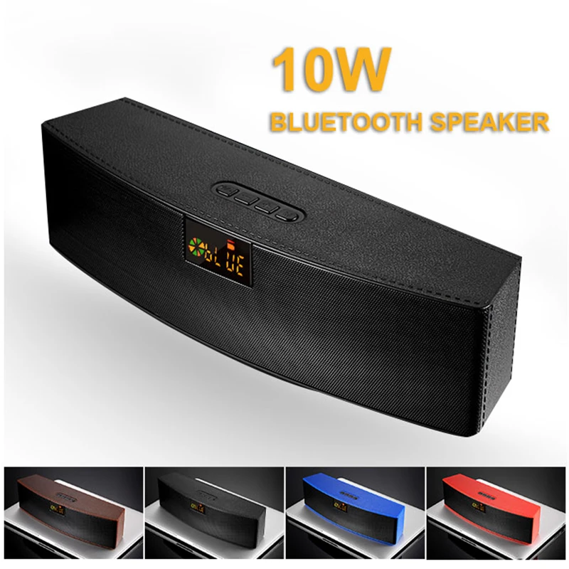 New LED Display Screen Mini Bluetooth Speaker 10W Portable Sound System