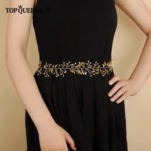 TOPQUEEN SH111 свадебные ленты с жемчугом свадебный пояс для невесты Свадебные аксессуары 1 см тонкий ремень Быстрая