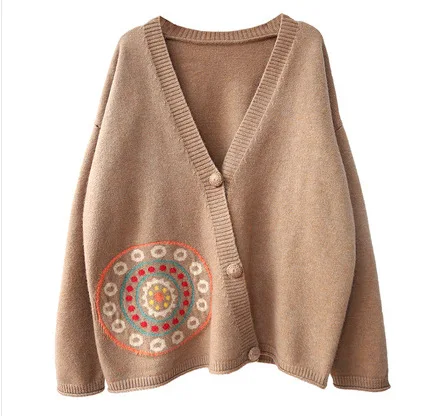 New Ladies Womens Girls Knitted Casual Loose Neck Knit Cardigan Poncho Top