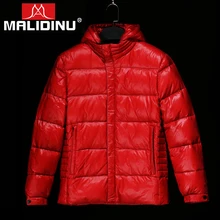 MALIDINU Высокое Качество Пуховик Мужской Зимний Мужское Пальто Мужские Зимние Куртки 70% Белая Утка Пух Парка Пальто Зимние Куртки Для Мужчин Европейский Размер