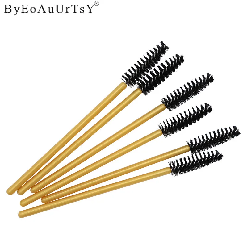 50pcs Disposable Eyelash Brush Mascara Wands Applicator Eyelash Comb Makeup Brushes Individual Lash Removing Swab Micro Brush    (13)