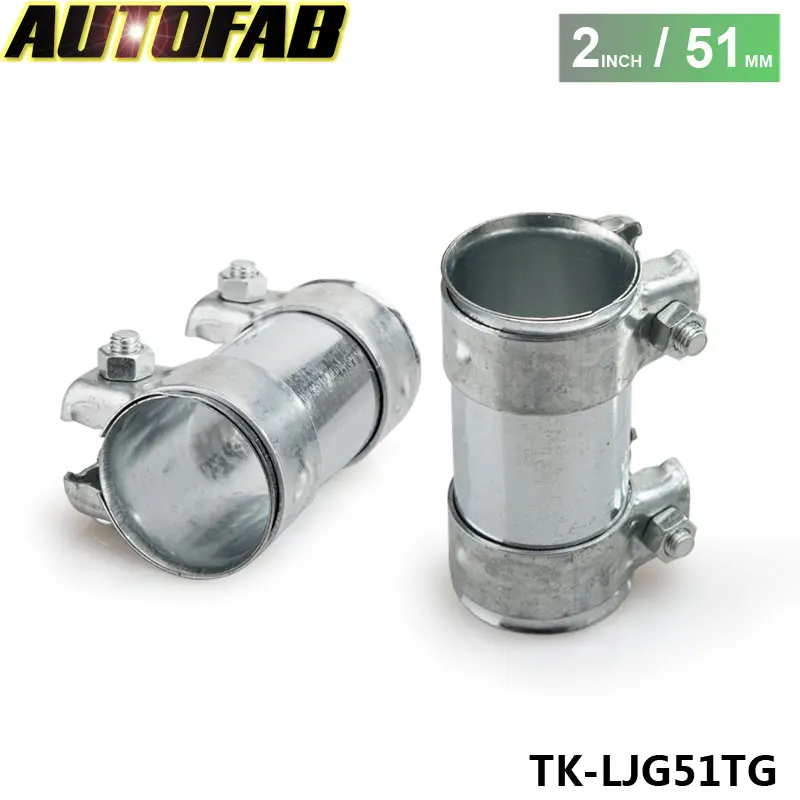 AUTOFAB - 2" Exhaust Tube Pipe Connector Joiner Sleeve Clamp Connector 51 mm - Heavy AF-LJG51TG