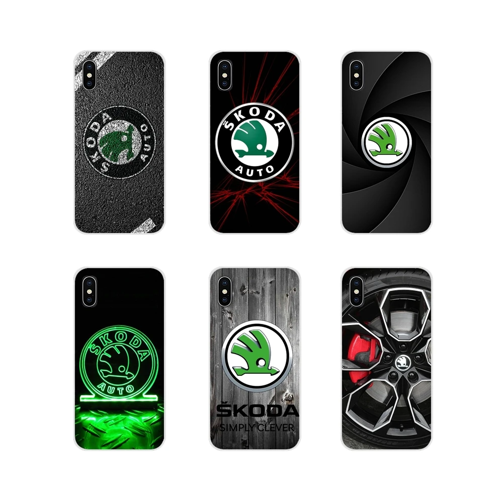 

Skoda car logo Accessories Phone Shell Covers For Huawei P Smart Mate Honor 7A 7C 8C 8X 9 P10 P20 Lite Pro Plus