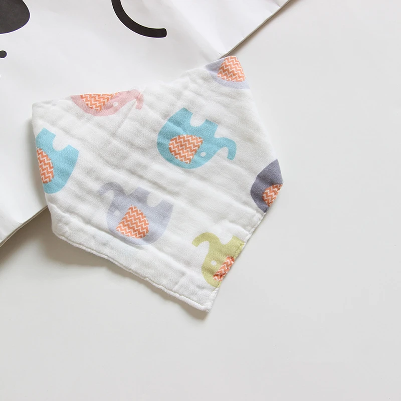 Baby Bibs Girls Boys Baby Cloth Babador Cartoon Animal Print Baby Bandana Bib Bebe Smock Burp Cloths Accessory Infant Baby Stuff