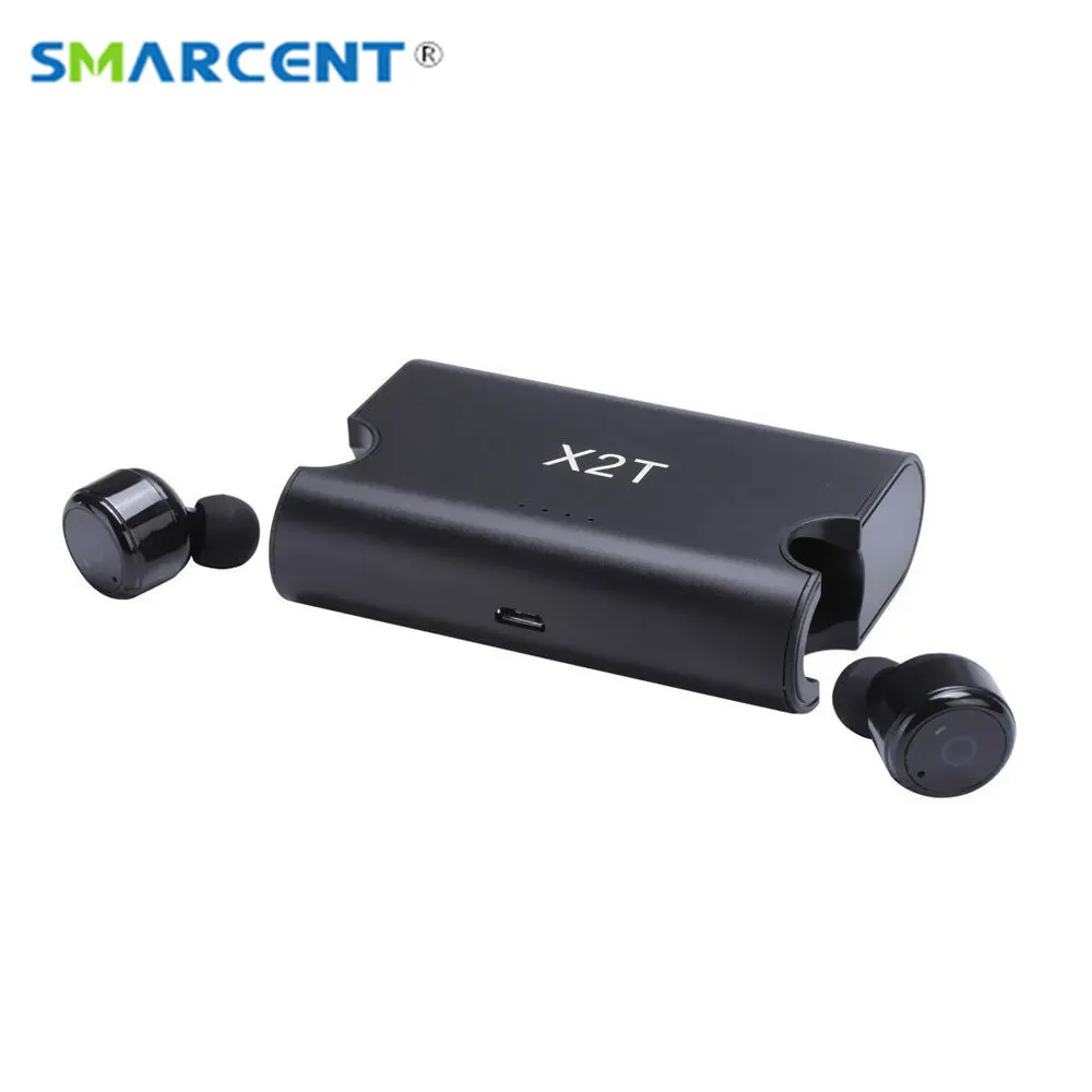 

X2T TWS mini wireless bluetooth earphone noise canceling headphone In-ear bluetooth headset with Charge box for iphone 8/android