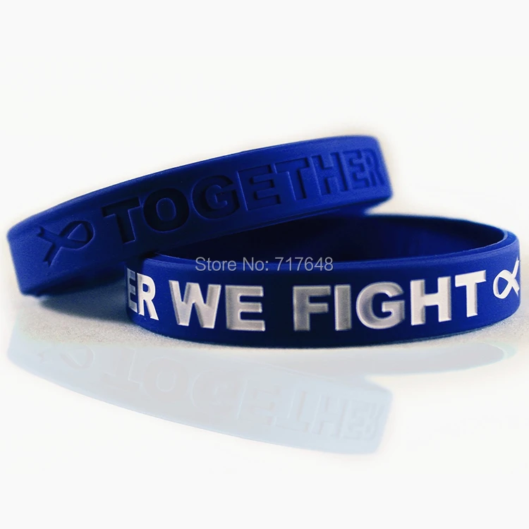 300pcs Awareness Colon Cancer Dark Blue Wristband Silicone Bracelets 300pcs Awareness Colon Cancer Dark Blue Wristband Silicone Bracelets Free Shipping By Fedex In Cuff From Jewelry Accessories On Aliexpress