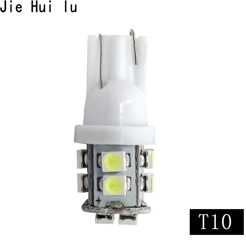 1 шт. Автомобильные светодиодные лампы 10 SMD 1210 T10 501 194 168 W5W 3528 DC 12 В|Сигнальная лампа|
