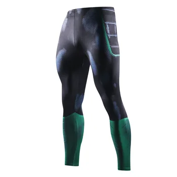 

Skinny Sweatpants For Men Compression Pants Men Fashion Leggings Men Jogger Men 3D Fitness Pants Green Lantern ElasticTrousers