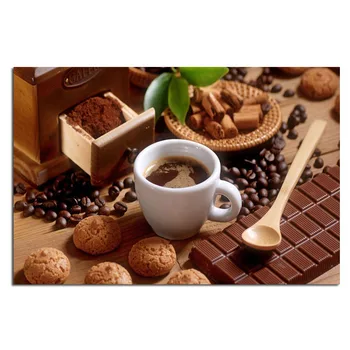 

Coffee Cookies 45x30cm Full drill diamond embroidery 3d diamond cross stitch fashion diamond mosaic pictures of rhinestones