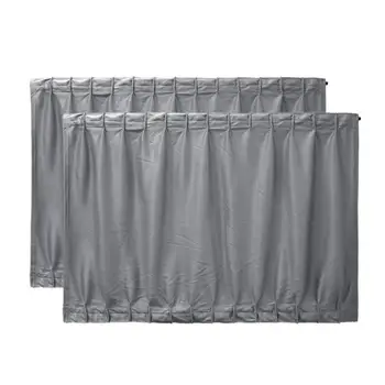 

uxcell 2 Pcs 70 x 47cm Gray Adjustable VIP Car Window Curtain UV Sunshade Visor