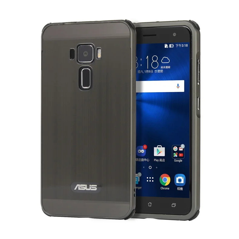 

For ASUS ZenFone 3 ZE520KL Case Electric Plating Metal Frame and Wire Drawing Effect Acrylic Cases for ASUS ZenFone3 ZE520KL