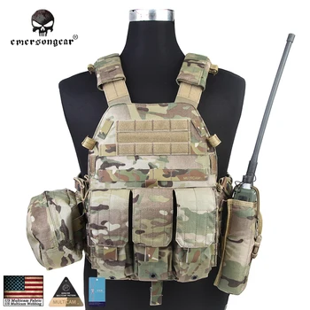 Emersongear LBT 6094 Tactical Vest Emerson With 3 Pouches Hunting Airsoft Military Combat Gear EM7440 Multicam