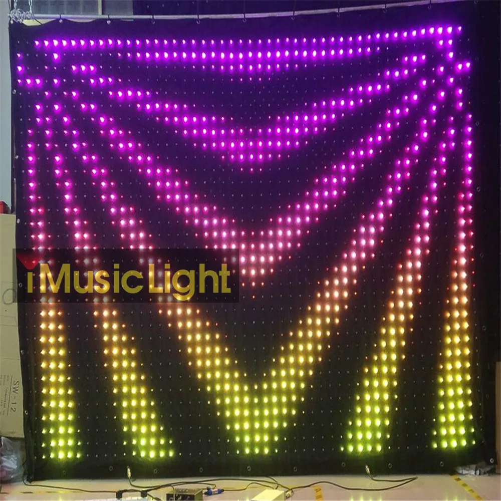 

P6CM 2M*3M Support Madrix Control LED Flexible Screen Led Vision Curtain Screen Video Cloth