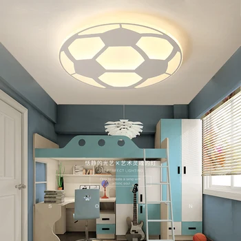 

Creative Ultra-thin Football Dream Chandelier For Bedroom Childroom Boy Room Home Deco Modern Led Chandelier Free Shipping