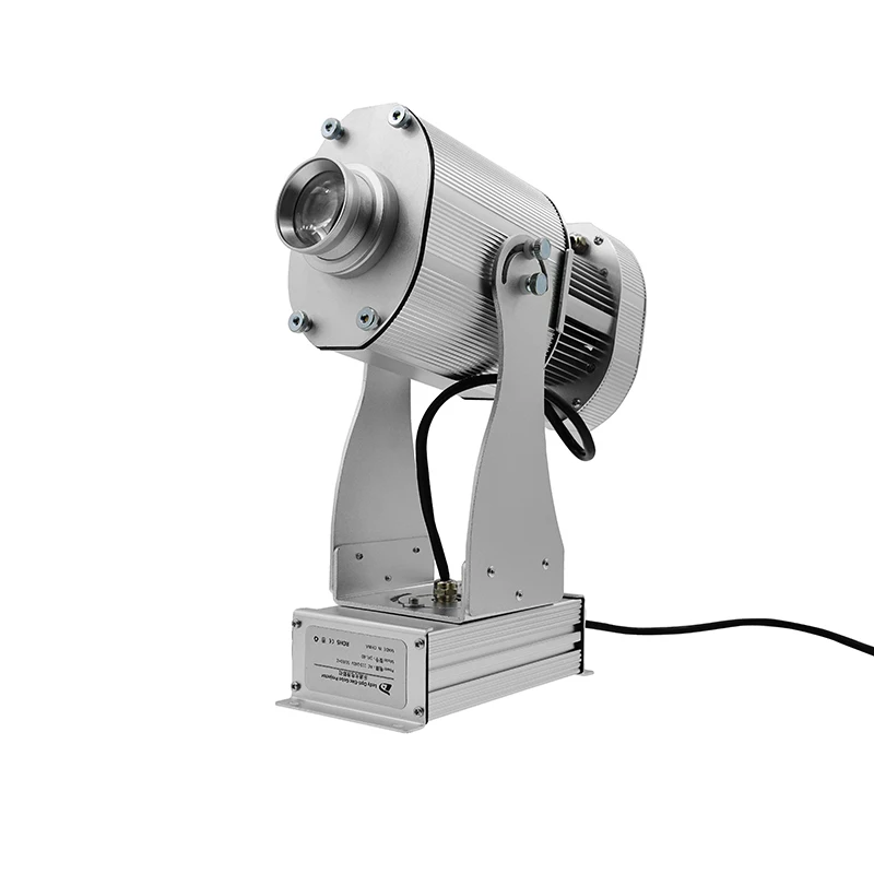 US $509.80 Advertising Silver Rotary Image 80W LED Logo Projector IP65 10000lm Custom Slide Company Logo LED Image Projector Light Outdoor