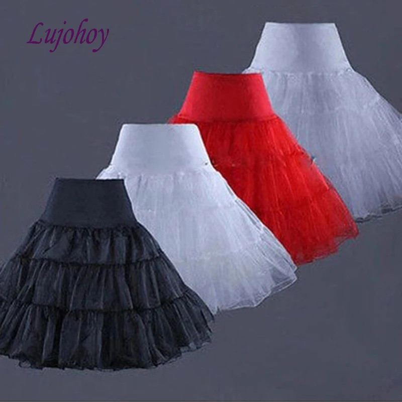 Белая короткая юбка-американка для свадебного платья Свадебная черная или Красная Нижняя юбка для девочек Женская юбка-американка