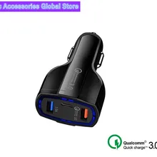 Быстрая зарядка 3,0 Автомобильное зарядное устройство 5 V 7A QC3.0 35 W PD Dual usb type c быстрая зарядка автомобильное зарядное устройство для мобильного телефона iPhone samsung xiaomi