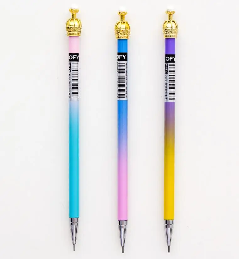 1 шт. мультяшный металлический механический карандаш 0,7 мм автоматическая ручка для рисования школьные принадлежности канцелярские принадлежности подарок - Цвет: B random 1 pcs