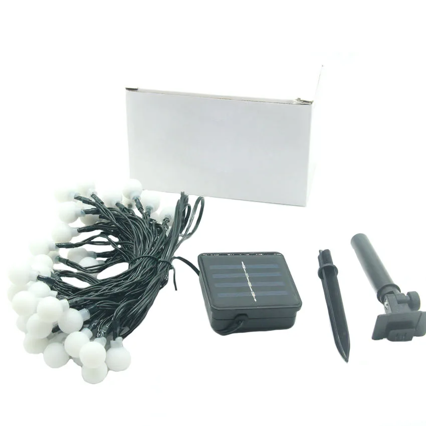 20/50/100 LED ball Waterproof fairy solar string light outdoor garland on NI MH chargeable battery Christmas party wedding deco 20/50/100 LED ball Waterproof fairy solar string light outdoor garland on NI MH chargeable battery Christmas party wedding deco