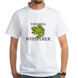 Лягушка whisperer-футболка из 100% хлопка, белый