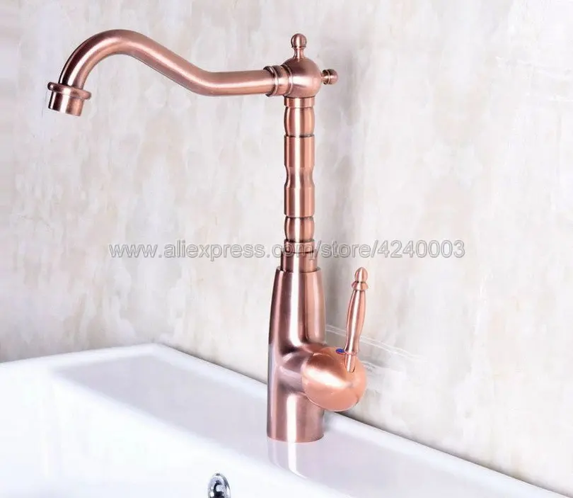 

Swivel Spout Bathroom Basin Faucet Kitchen Sink Faucet Deck Mounted Single Handle Single Hole Mixer Tap Knf129